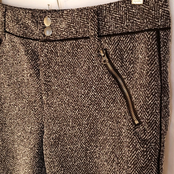 Free People Women's Herringbone Knit Slim Pants Size 6 - Picture 3 of 11